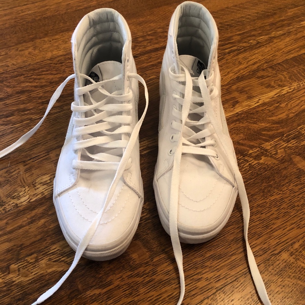 white high top vans